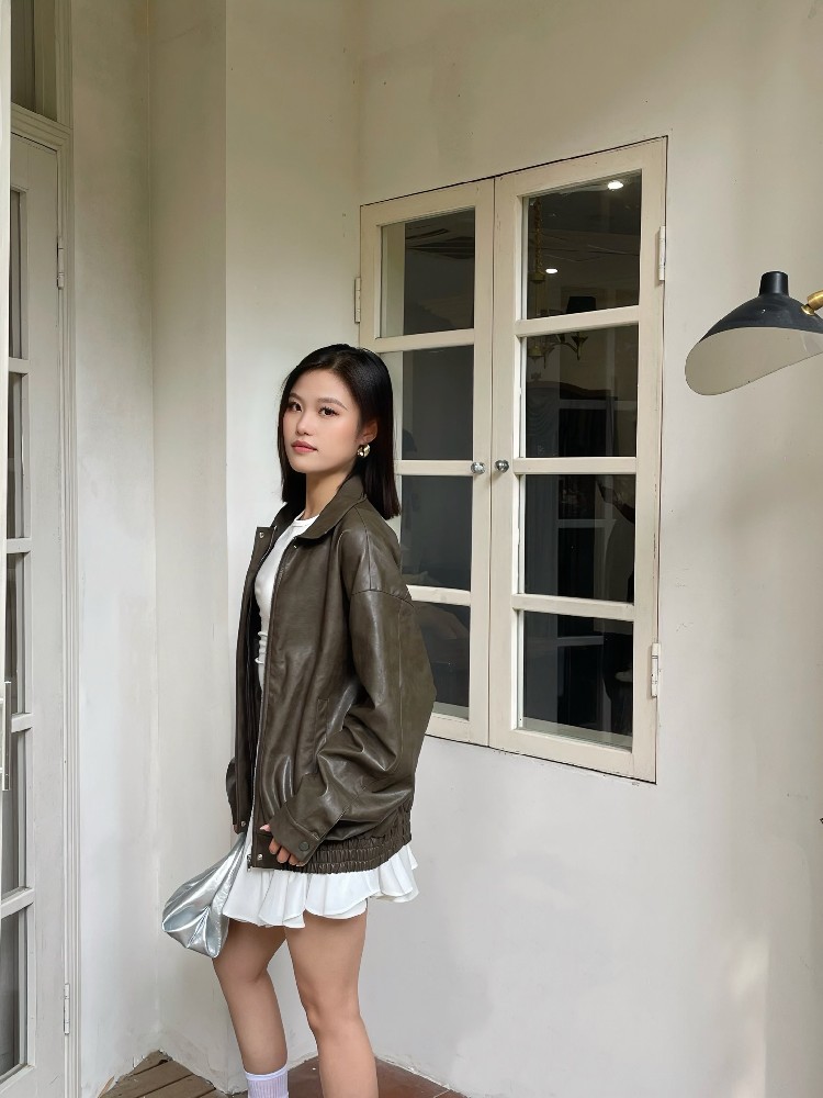 顯瘦機(jī)車(chē)夾克外(wài)套